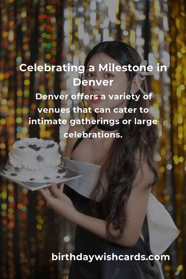 Celebrating Milestones: A Heartfelt Guide to Planning a Memorable Retirement Anniversary in Denver