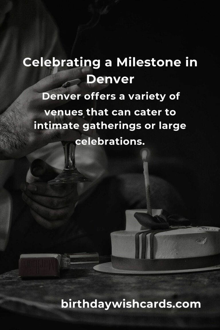 Celebrating Milestones: A Heartfelt Guide to Planning a Memorable Retirement Anniversary in Denver