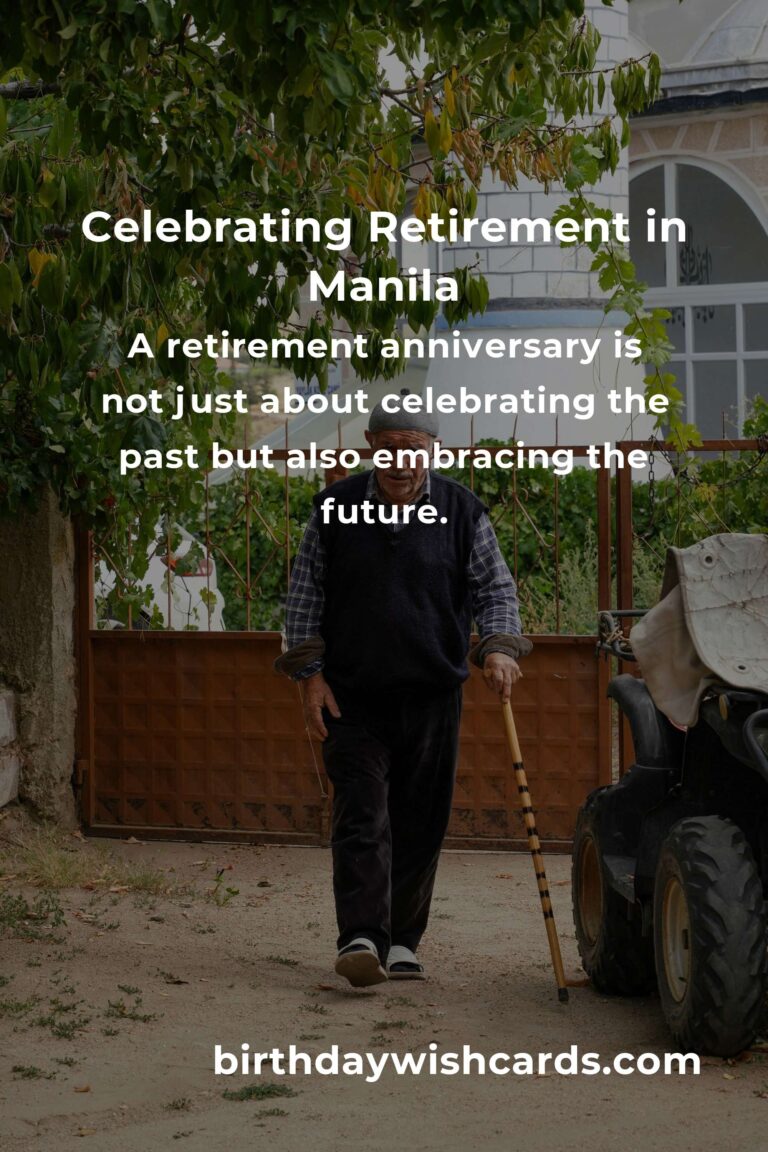 Celebrating Milestones: A Heartfelt Guide to Planning a Retirement Anniversary in Manila