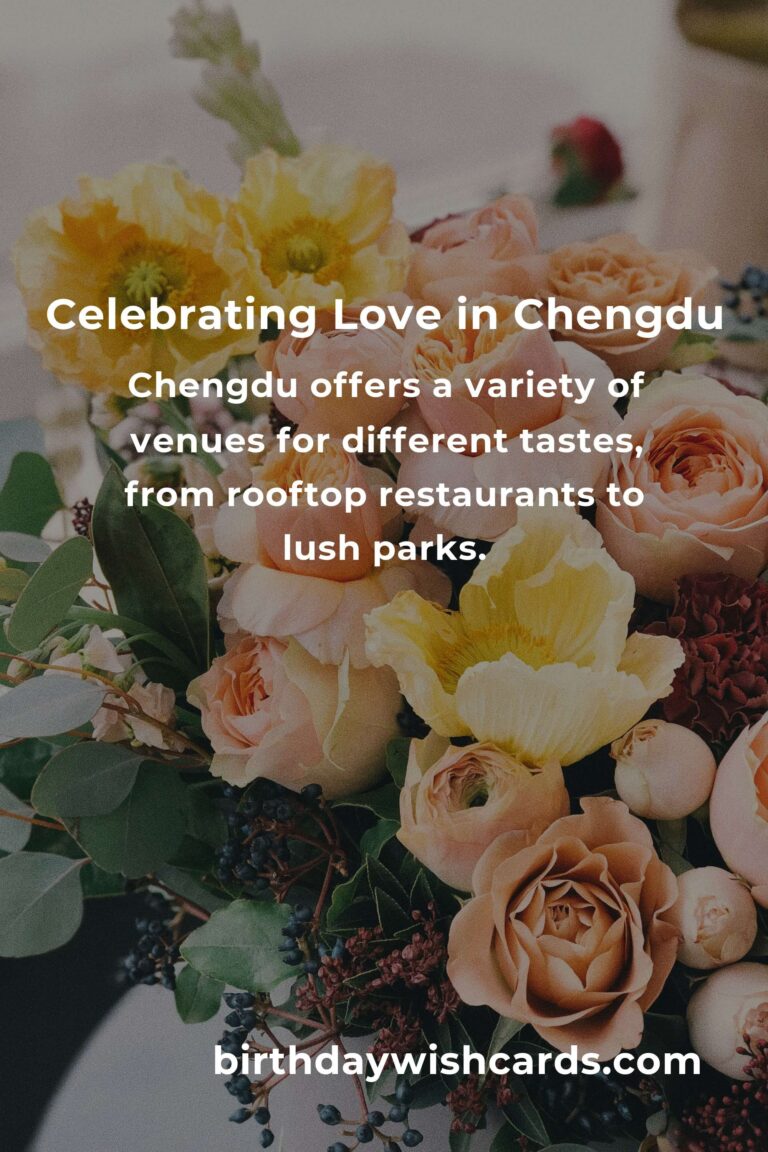 Celebrating Milestones: An Emotional Guide to Planning Your Anniversary in Chengdu