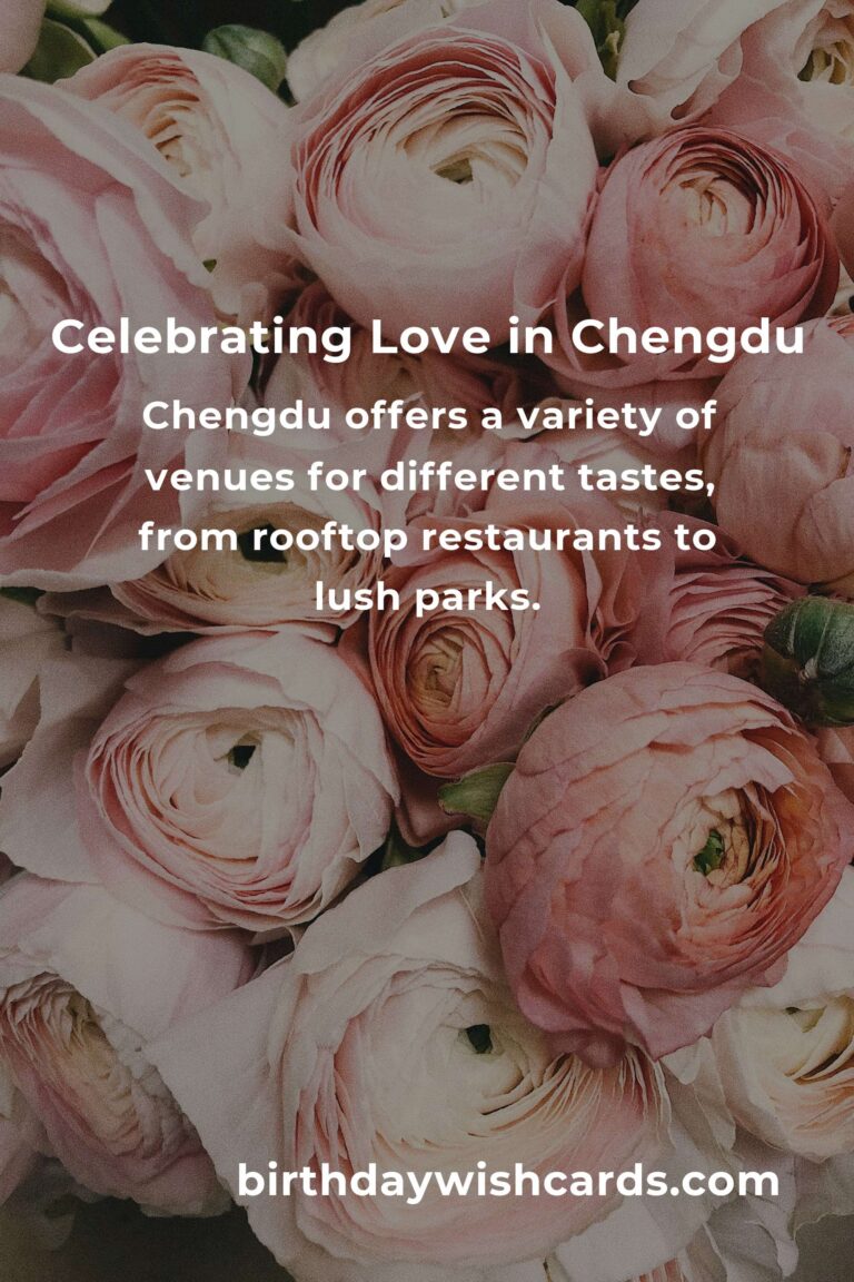 Celebrating Milestones: An Emotional Guide to Planning Your Anniversary in Chengdu