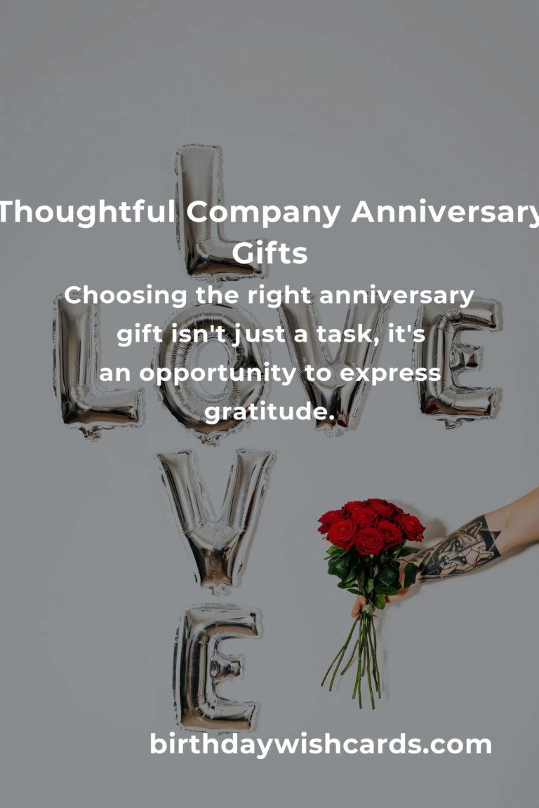 Celebrating Milestones: Perfect Company Anniversary Gifts That Speak Volumes