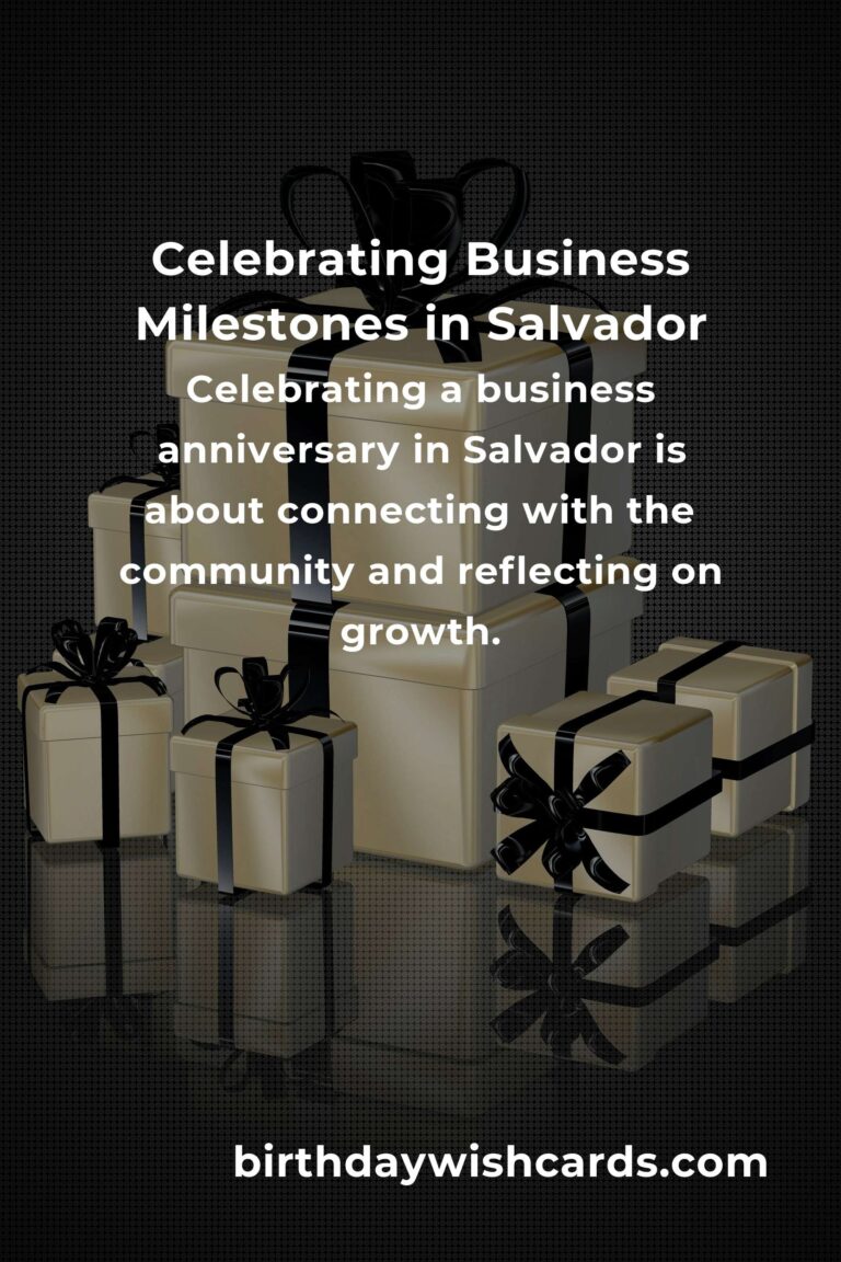 Celebrating Milestones: The Emotional Journey of Business Anniversary Planning in Salvador