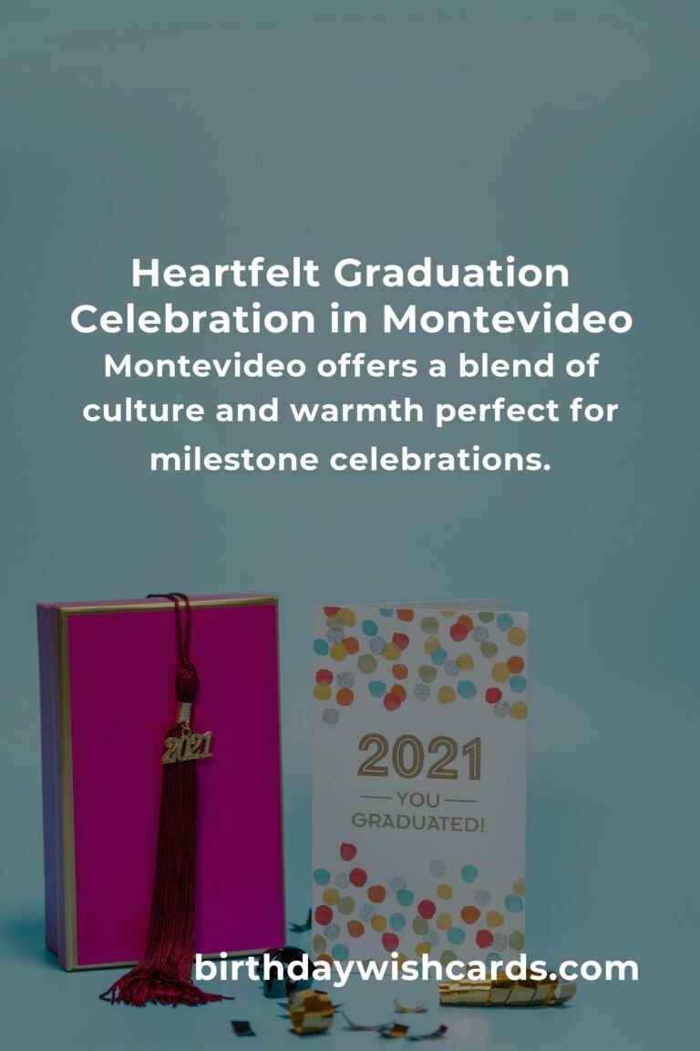 Celebrating Milestones: Your Heartfelt Guide to Graduation Anniversaries in Montevideo