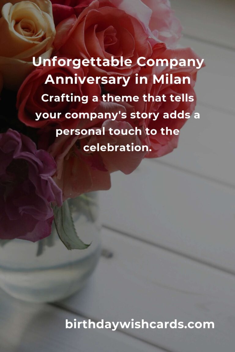 Celebrating Milestones: Your Heartfelt Guide to Planning a Company Anniversary in Milan