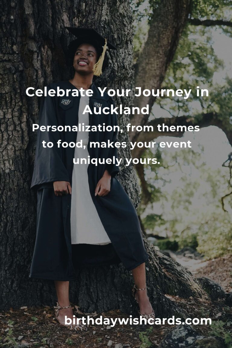 Celebrating Milestones: Your Heartfelt Guide to Planning a Graduation Anniversary in Auckland
