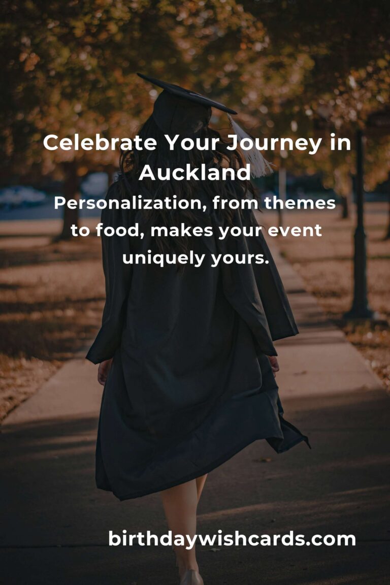 Celebrating Milestones: Your Heartfelt Guide to Planning a Graduation Anniversary in Auckland