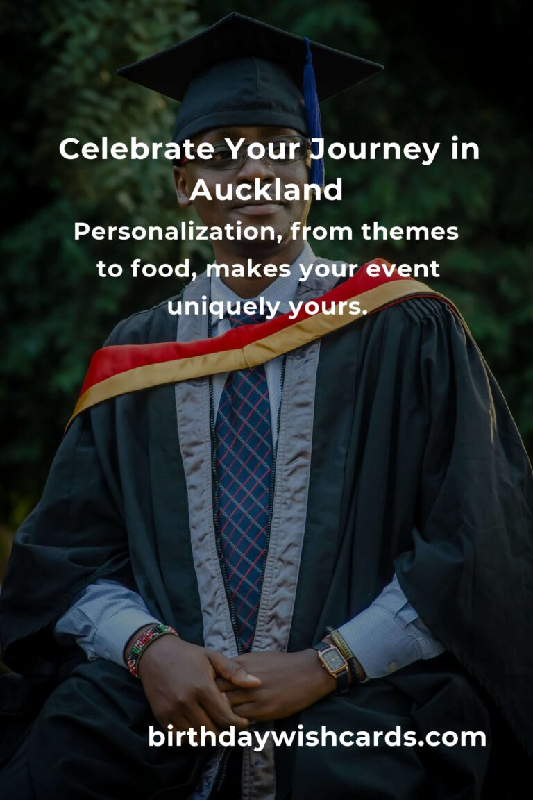Celebrating Milestones: Your Heartfelt Guide to Planning a Graduation Anniversary in Auckland