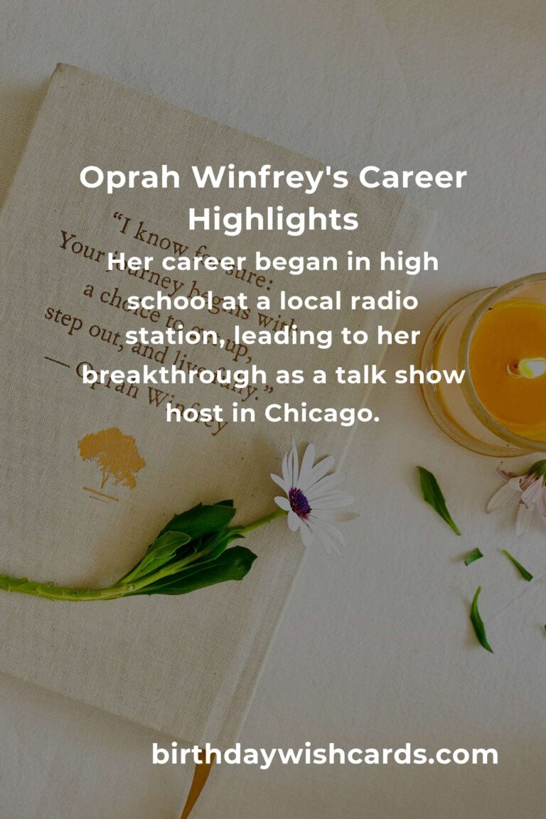 Celebrating Oprah Winfrey: Career Highlights and Achievements
