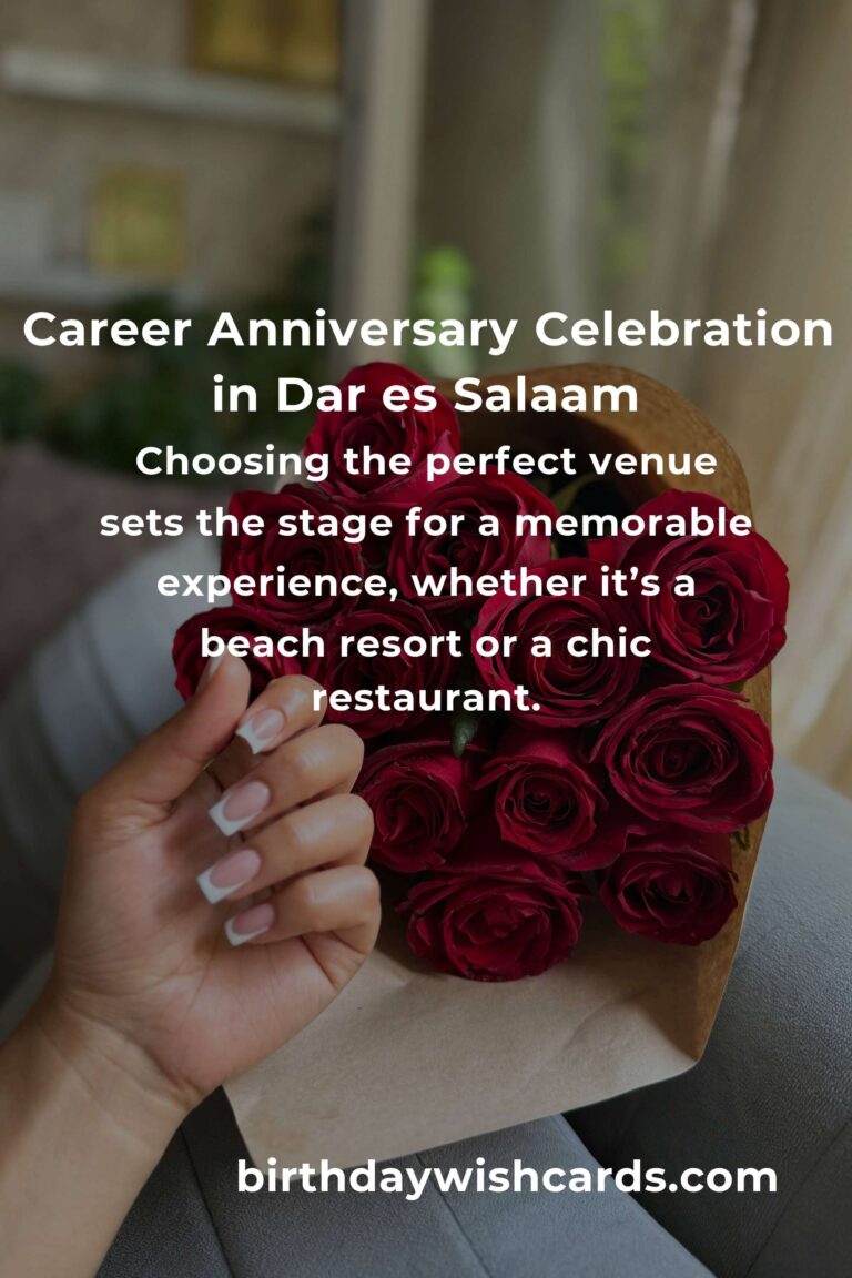 Celebrating Success: The Ultimate Career Anniversary Planning Guide in Dar es Salaam