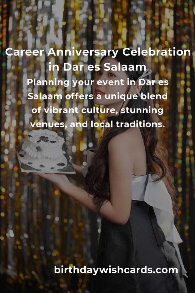 Celebrating Success: The Ultimate Career Anniversary Planning Guide in Dar es Salaam