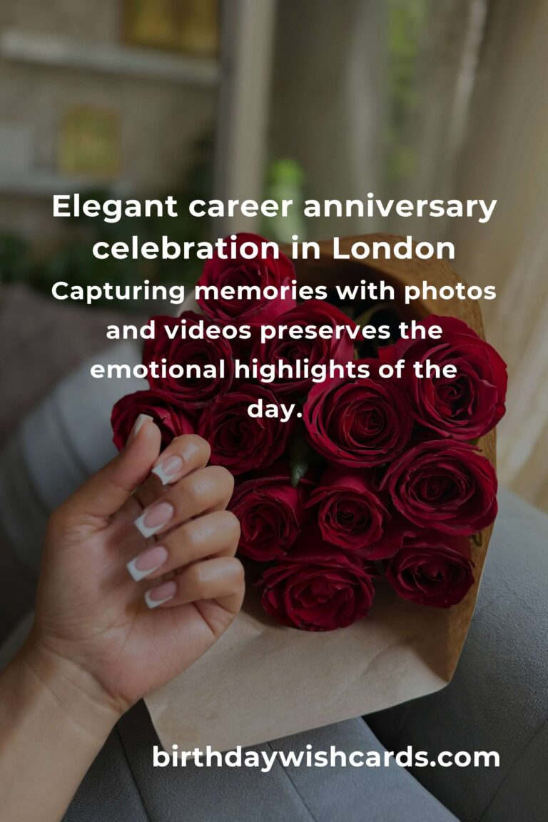 Celebrating Success: The Ultimate Career Anniversary Planning Guide in London