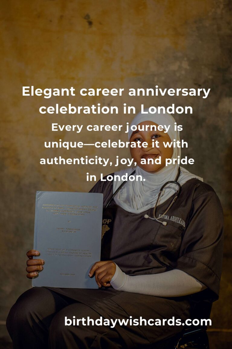 Celebrating Success: The Ultimate Career Anniversary Planning Guide in London