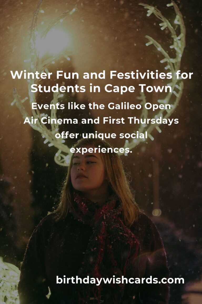 Chill, Cheer, and Connection: Best Winter Events in Cape Town for College Students