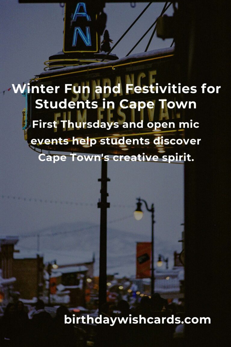 Chill, Cheer, and Connection: Best Winter Events in Cape Town for College Students