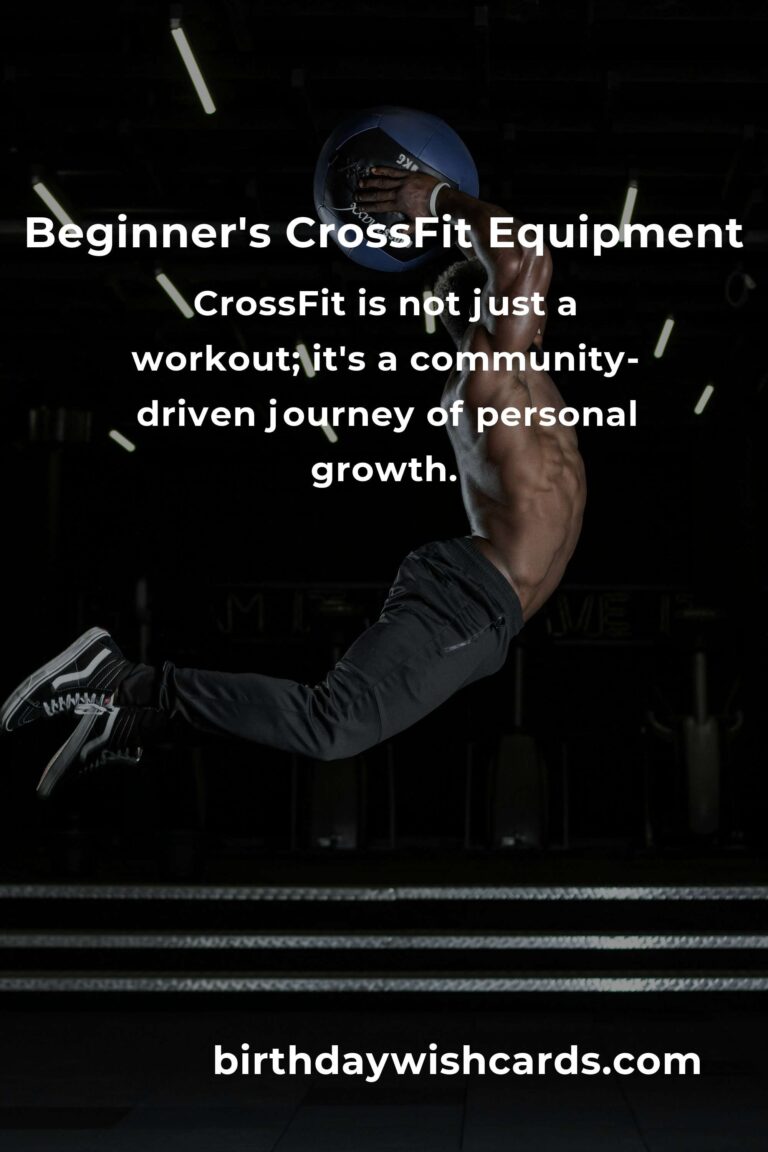 Choosing CrossFit Equipment: A Beginner's Guide to Building Your Home Gym with Heart