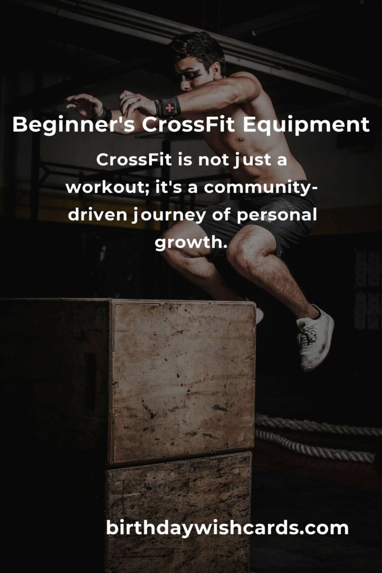 Choosing CrossFit Equipment: A Beginner's Guide to Building Your Home Gym with Heart