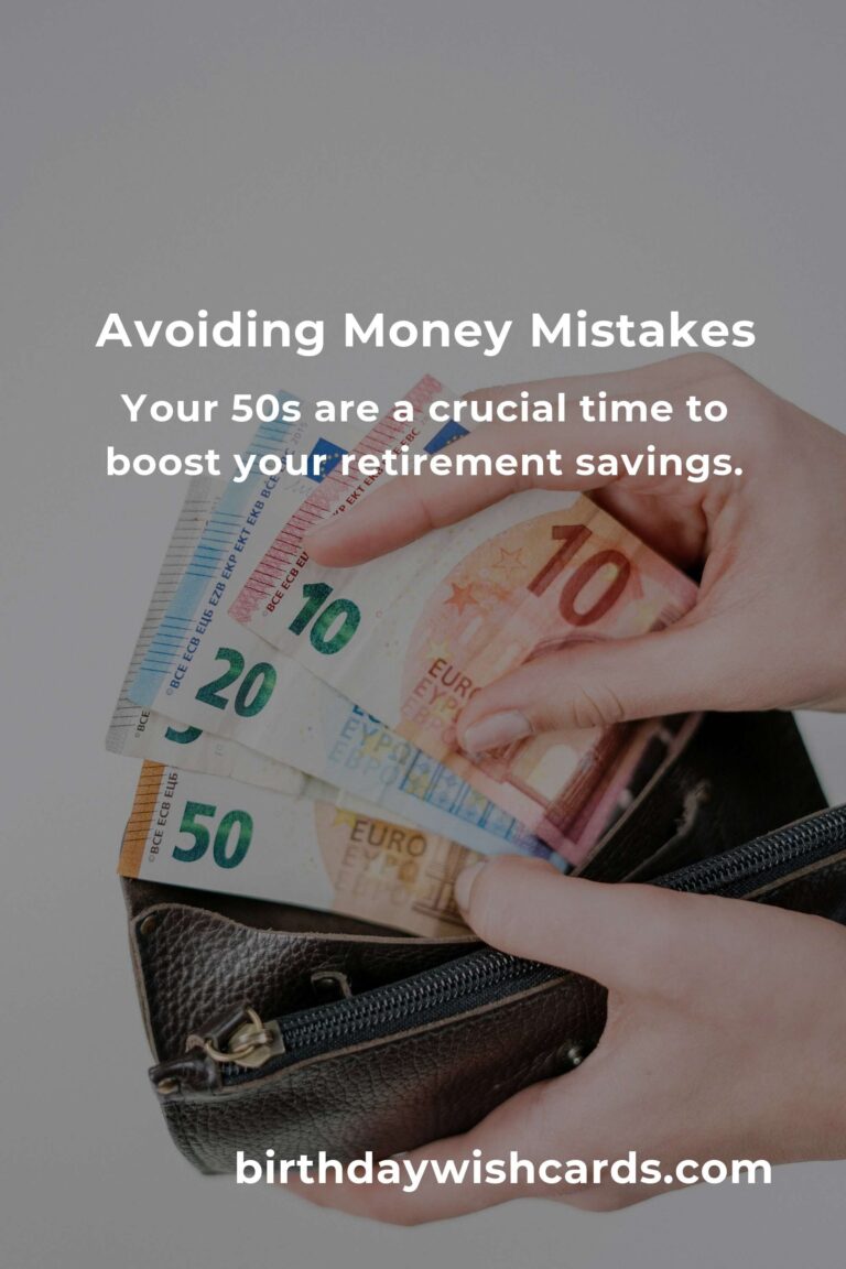 Common Money Mistakes to Avoid in Your 50s for a Secure Future