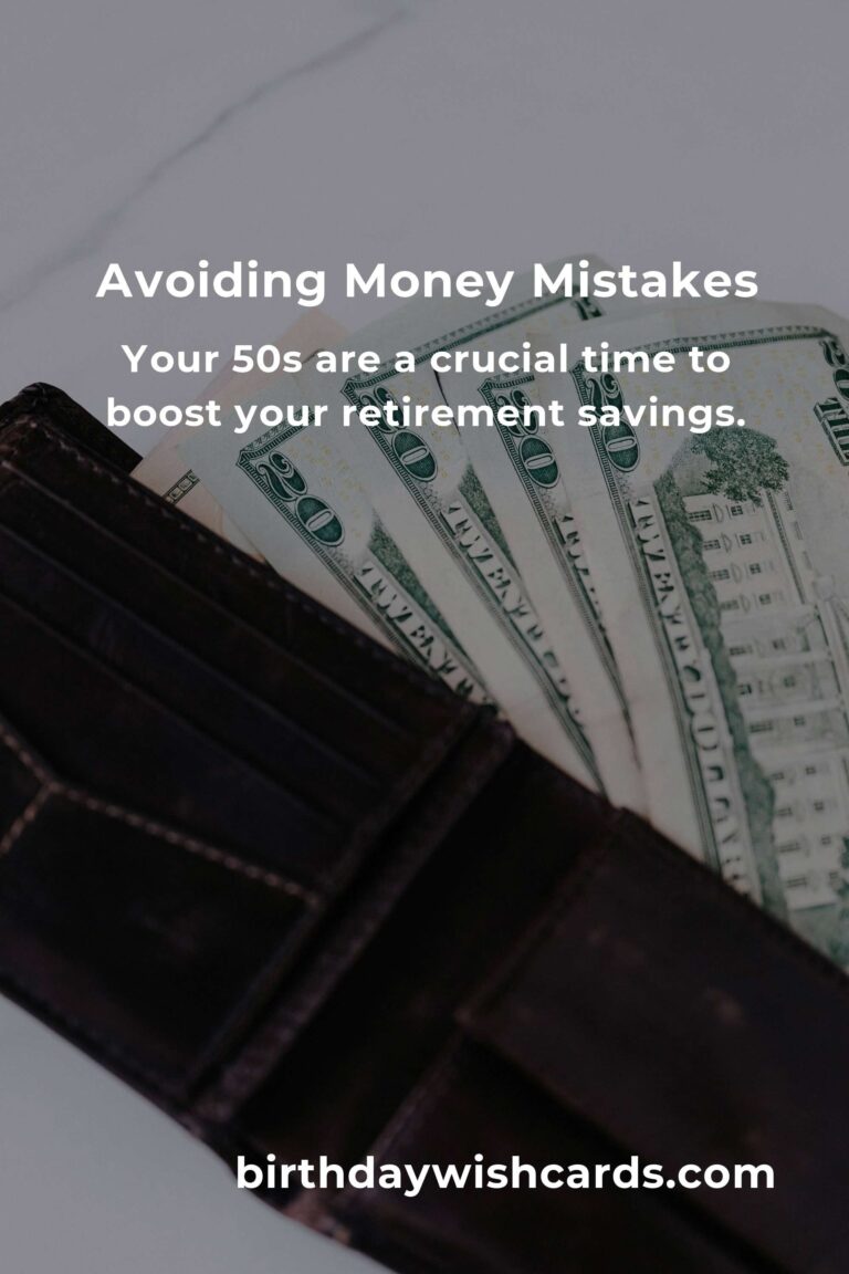 Common Money Mistakes to Avoid in Your 50s for a Secure Future