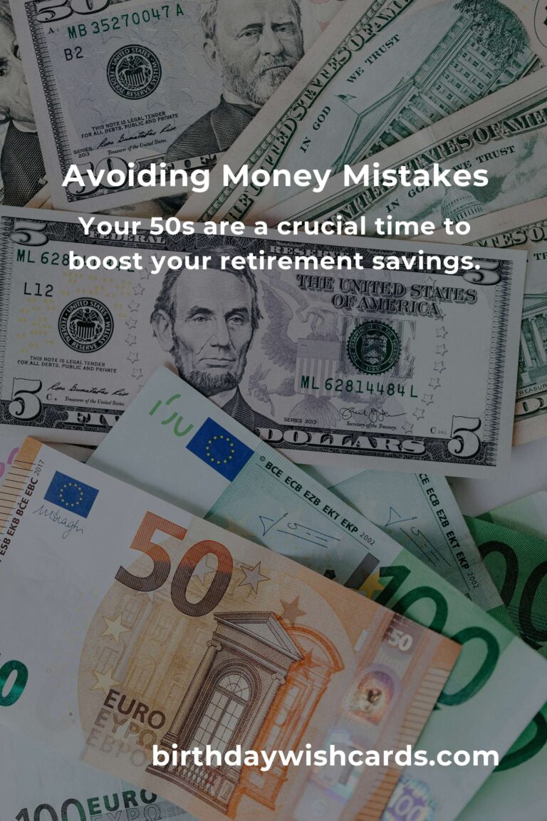 Common Money Mistakes to Avoid in Your 50s for a Secure Future