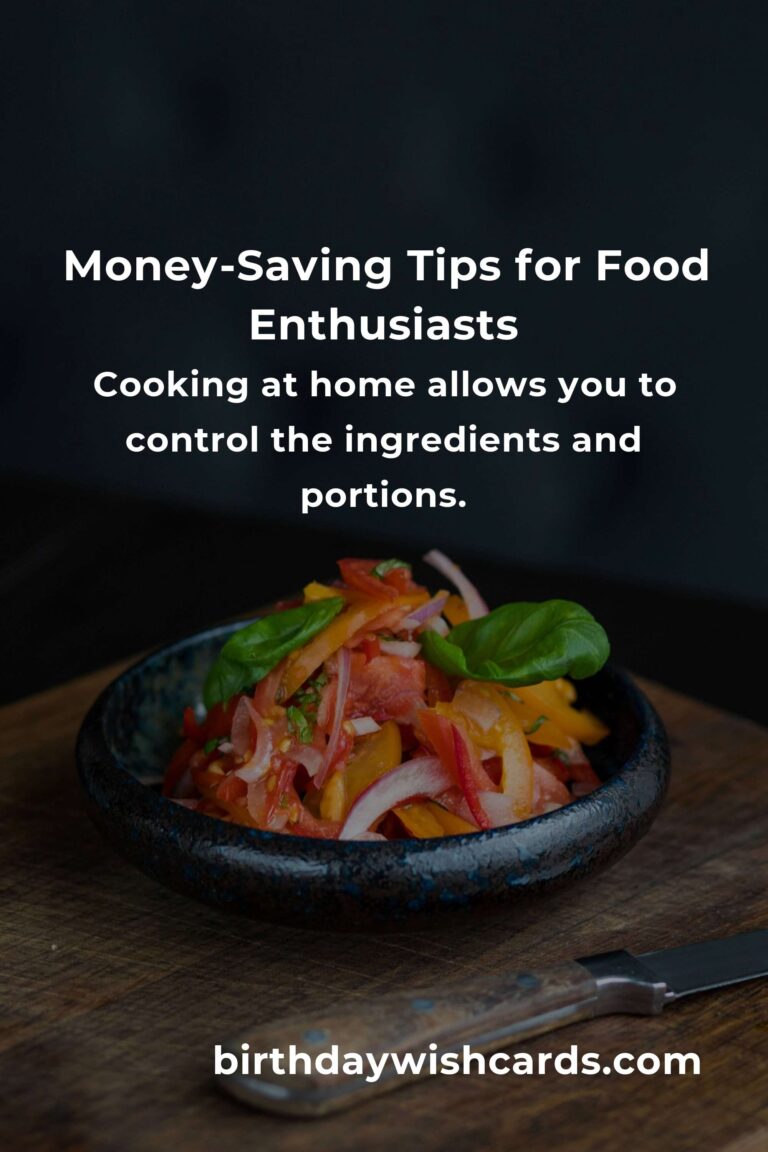 Complete Guide to Saving Money for Food Lovers
