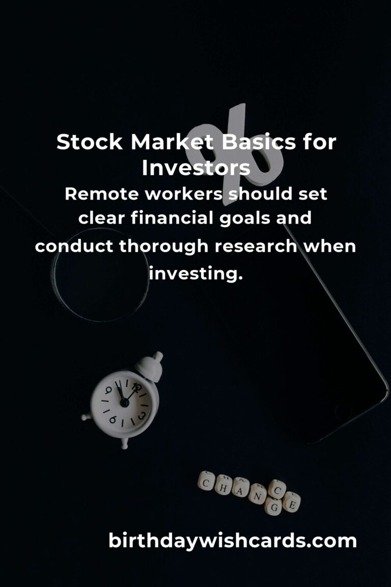 Complete Guide to Stock Market for Remote Workers