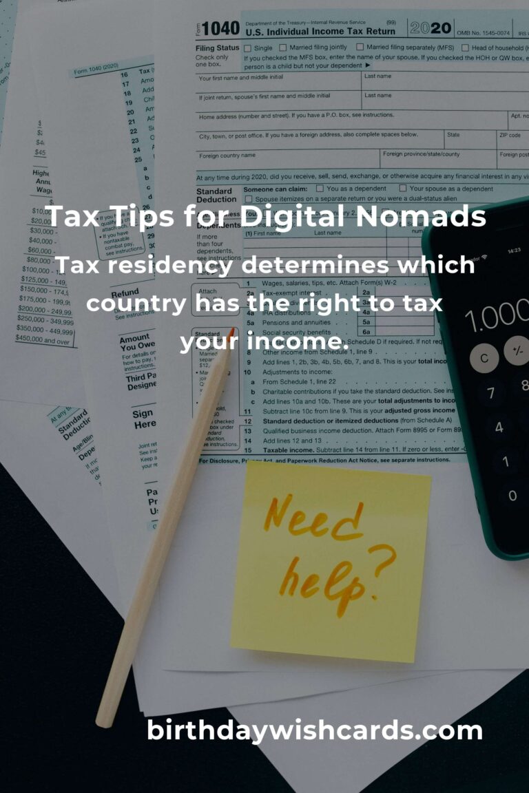 Complete Guide to Tax Savings for Digital Nomads