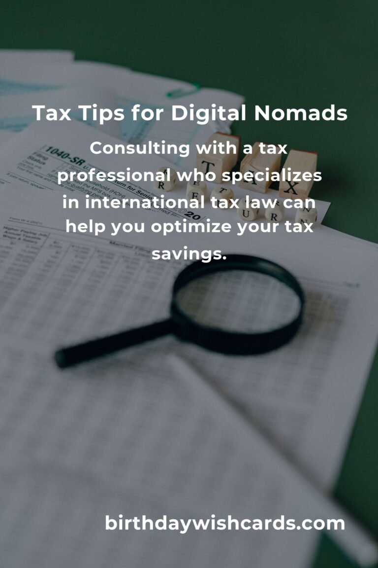 Complete Guide to Tax Savings for Digital Nomads