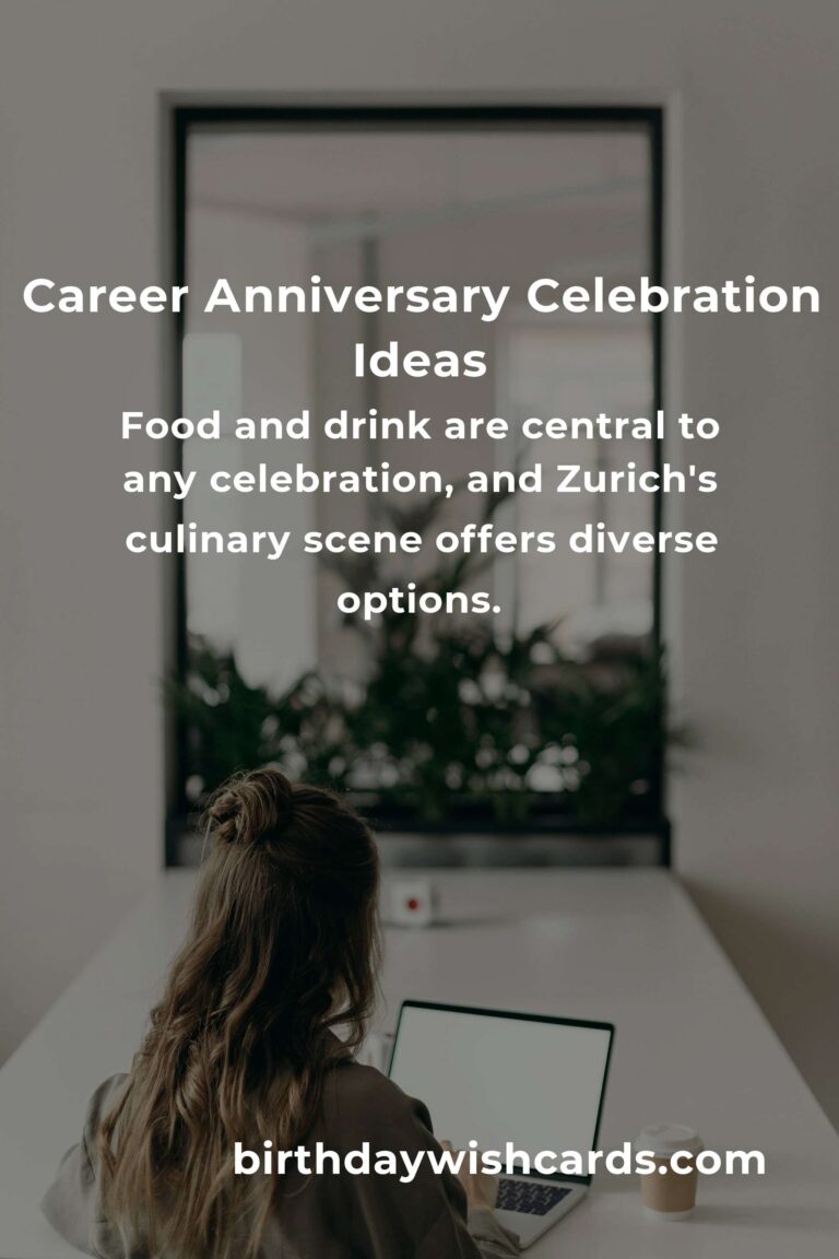 Comprehensive Career Anniversary Planning Guide in Zurich