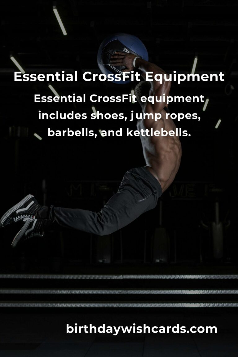 Comprehensive CrossFit Equipment Guide for Young Adults