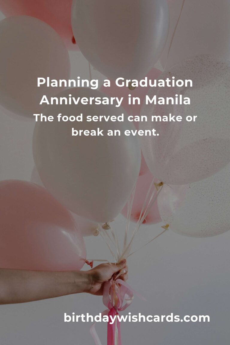 Comprehensive Graduation Anniversary Planning Guide in Manila