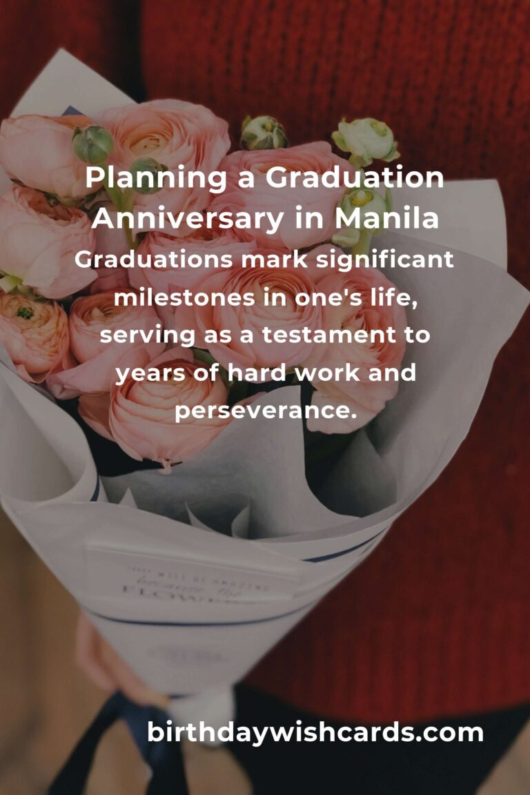 Comprehensive Graduation Anniversary Planning Guide in Manila