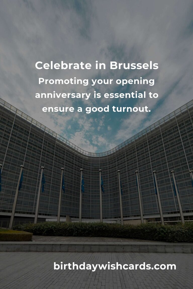 Comprehensive Guide to Planning Your Opening Anniversary in Brussels