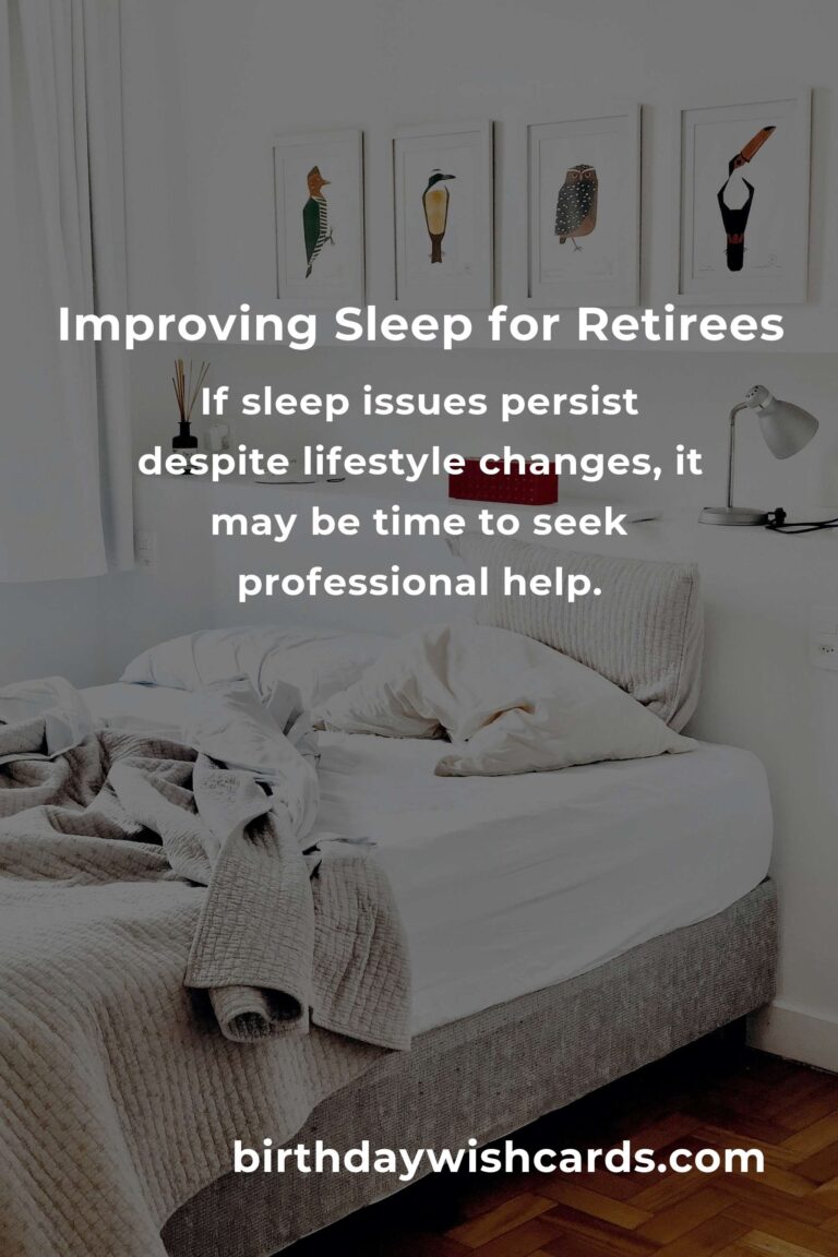 Comprehensive Sleep Quality Guide for Retirees