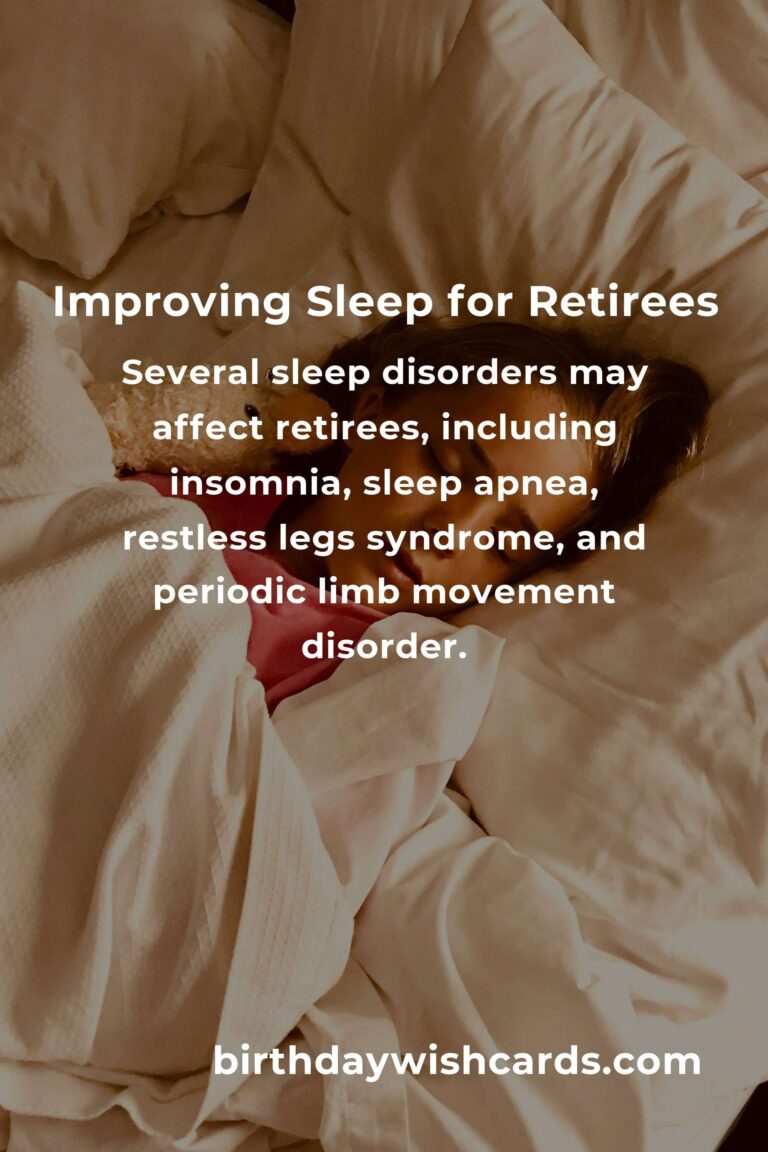 Comprehensive Sleep Quality Guide for Retirees