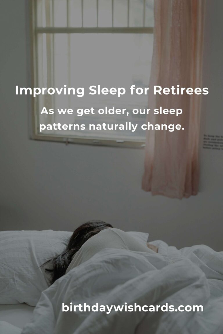 Comprehensive Sleep Quality Guide for Retirees