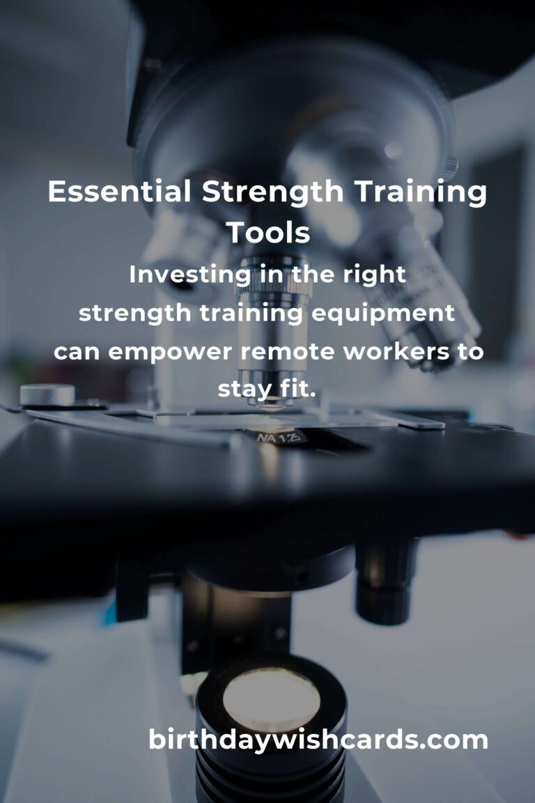 Comprehensive Strength Training Equipment Guide for Remote Workers