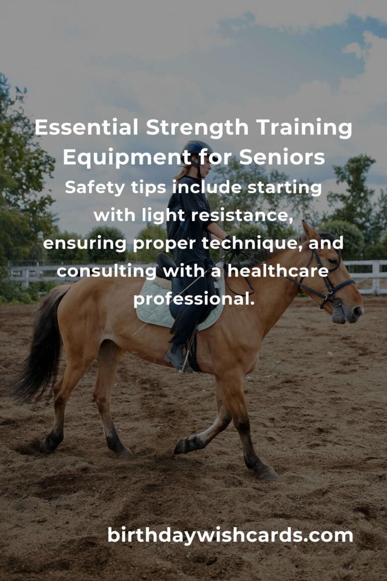 Comprehensive Strength Training Equipment Guide for Seniors