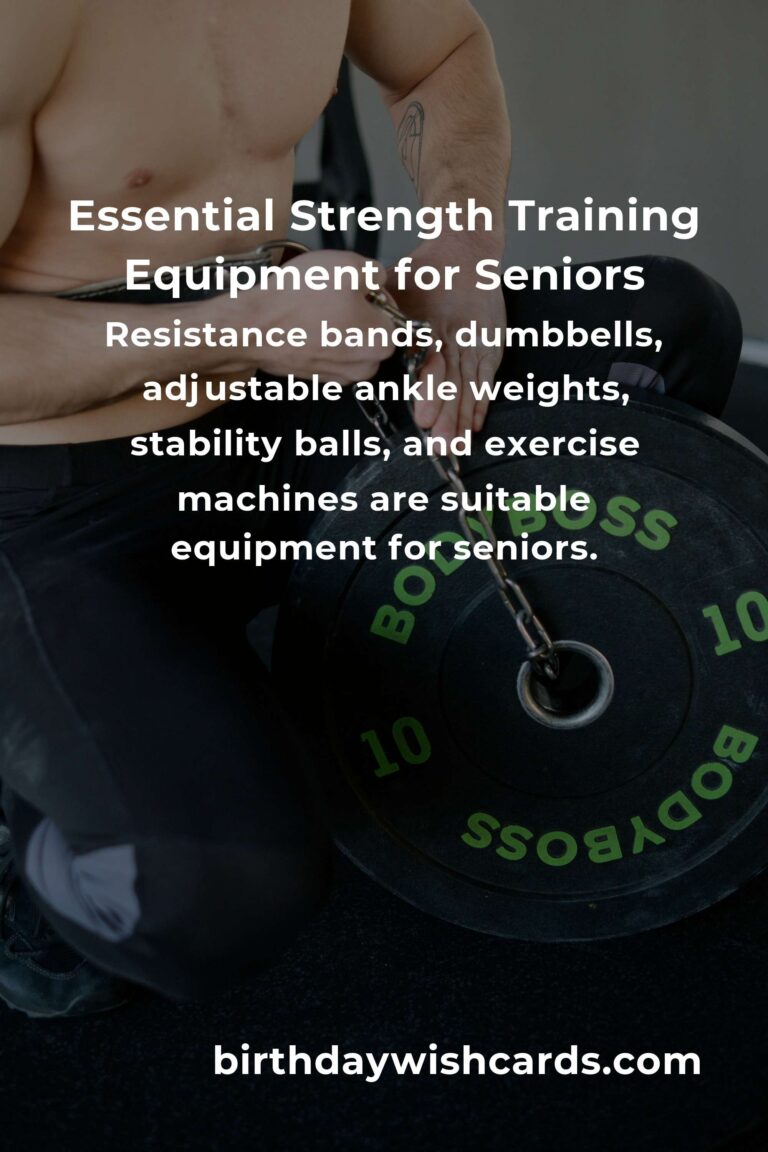 Comprehensive Strength Training Equipment Guide for Seniors