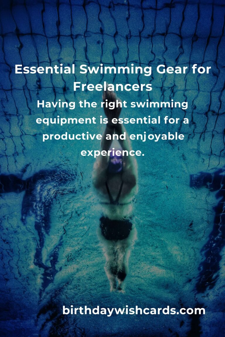 Comprehensive Swimming Equipment Guide for Freelancers