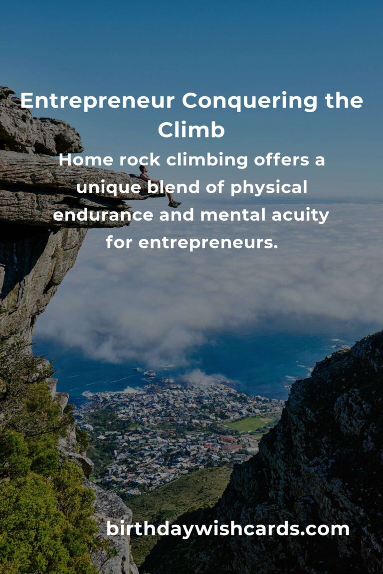 Conquer the Climb: A Home Rock Climbing Routine for Busy Entrepreneurs