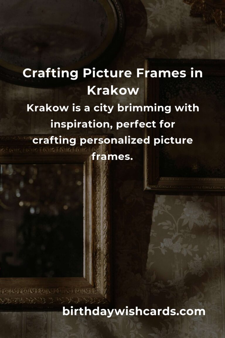 Crafting Affordable Picture Frames in Krakow: A Journey of Creativity and Savings