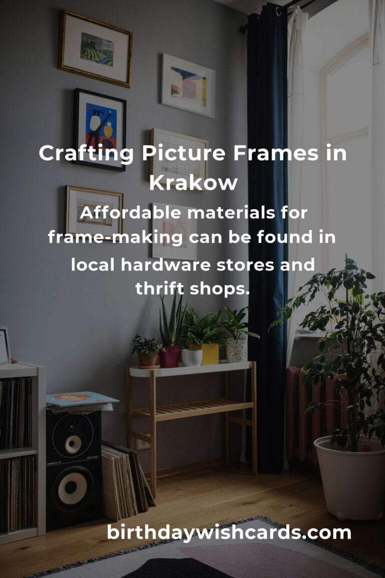 Crafting Affordable Picture Frames in Krakow: A Journey of Creativity and Savings