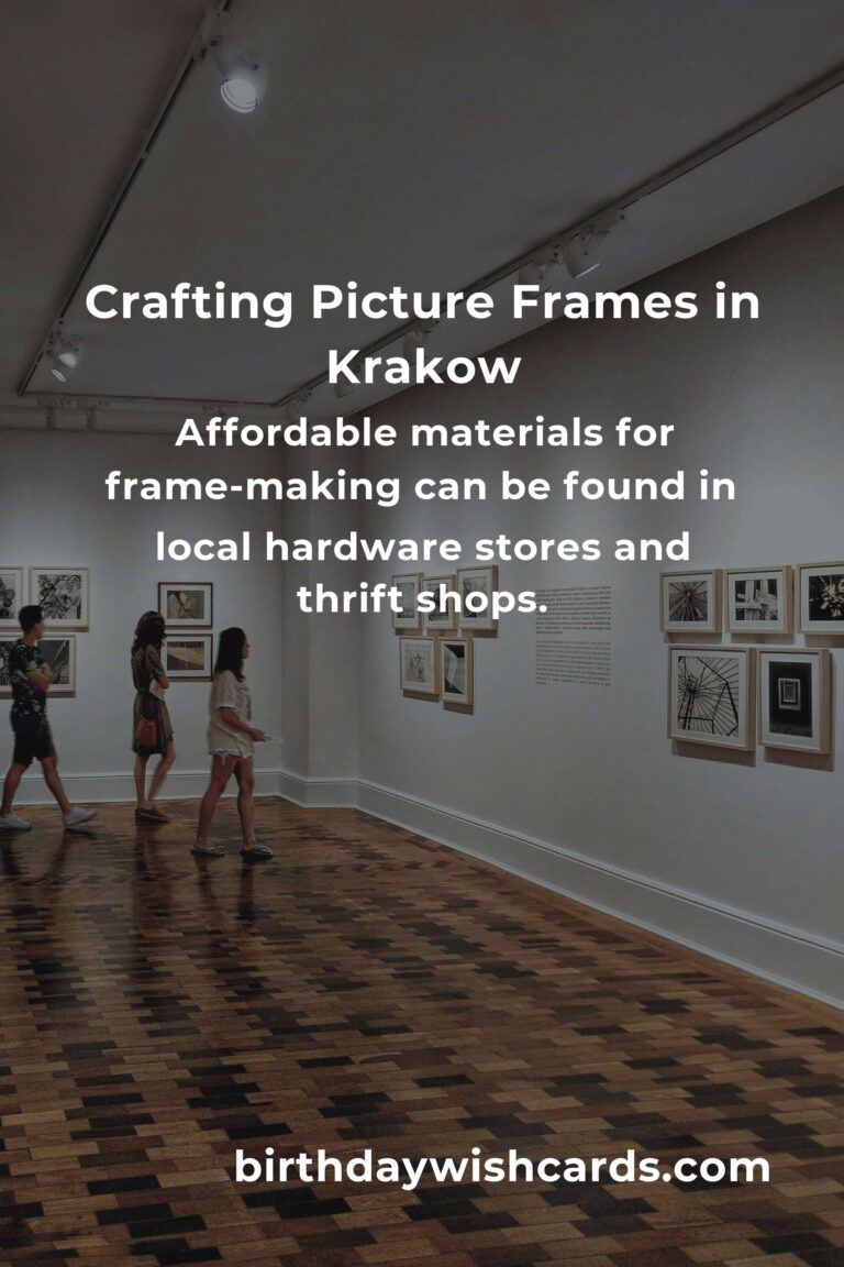 Crafting Affordable Picture Frames in Krakow: A Journey of Creativity and Savings