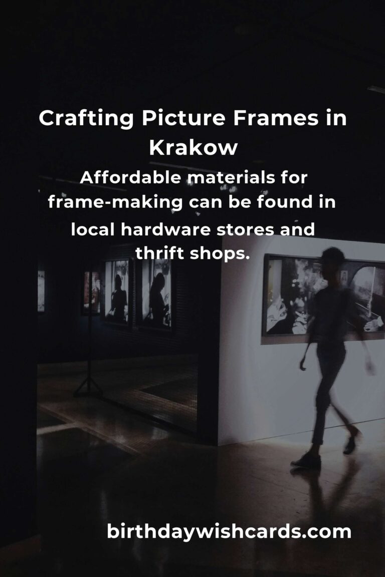 Crafting Affordable Picture Frames in Krakow: A Journey of Creativity and Savings