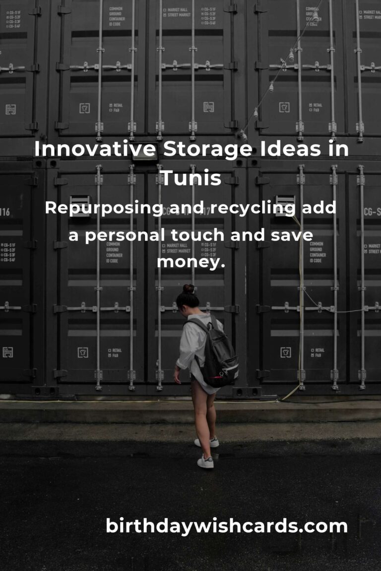 Crafting Affordable Storage Solutions in Tunis: Organize Your Life Without Breaking the Bank