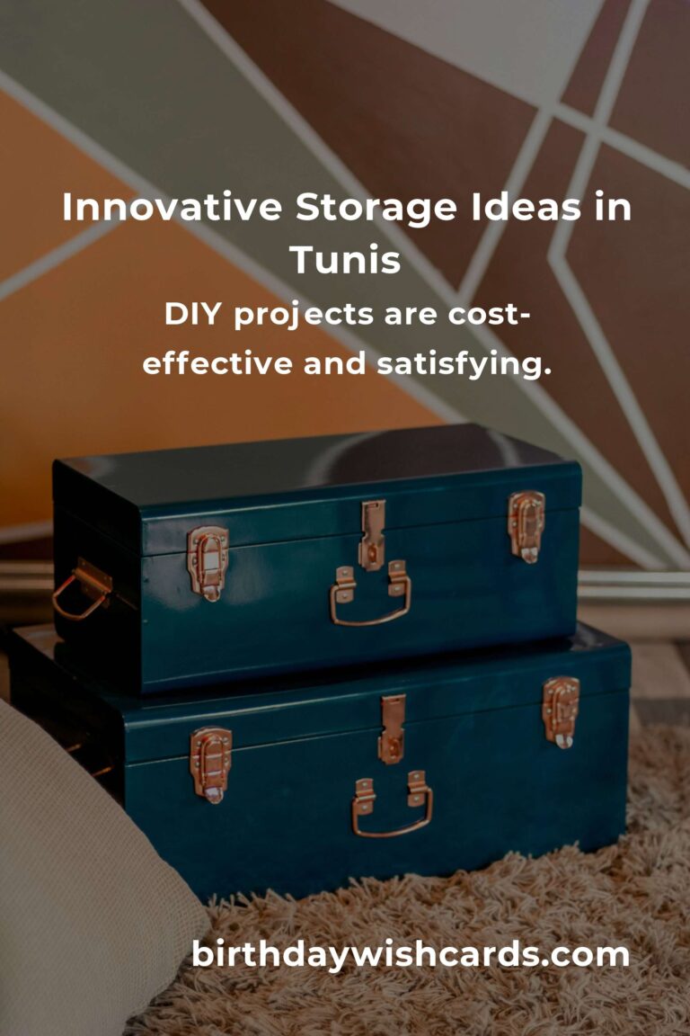 Crafting Affordable Storage Solutions in Tunis: Organize Your Life Without Breaking the Bank