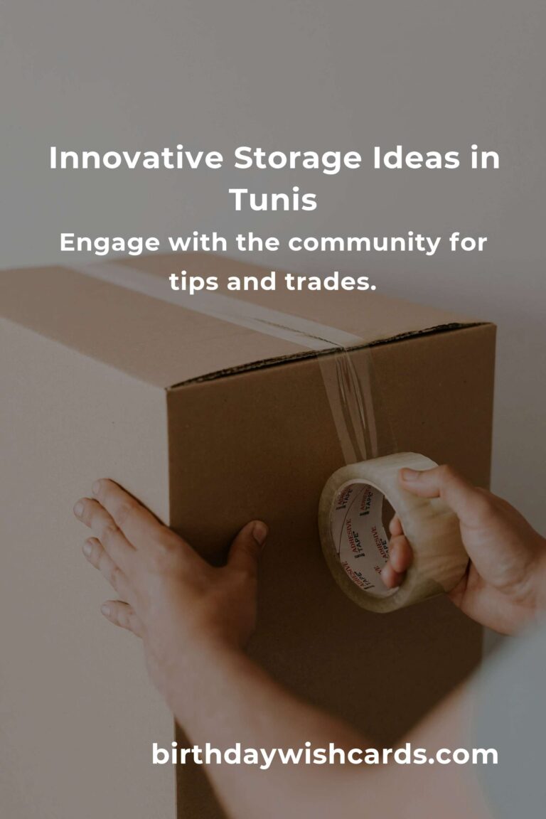 Crafting Affordable Storage Solutions in Tunis: Organize Your Life Without Breaking the Bank