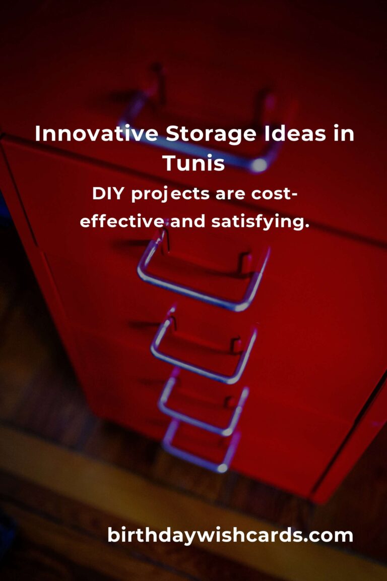 Crafting Affordable Storage Solutions in Tunis: Organize Your Life Without Breaking the Bank