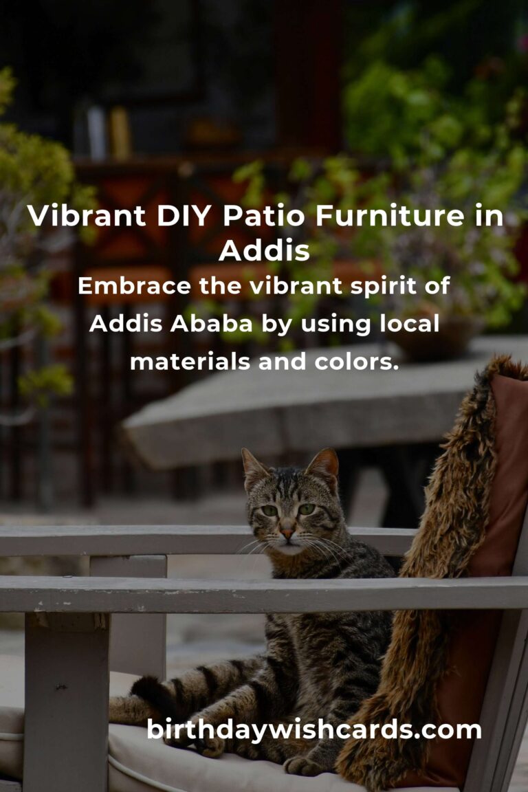 Crafting Comfort: Building Budget-Friendly Patio Furniture in Addis Ababa